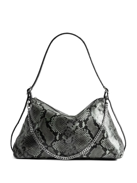 Zadig&Voltaire Jim Wild python-effect shoulder bag - Grey - zdjęcie produktu nr 1