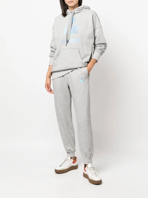 MARANT ÉTOILE logo-print long-sleeved hoodie - Grey - zdjęcie produktu nr 2