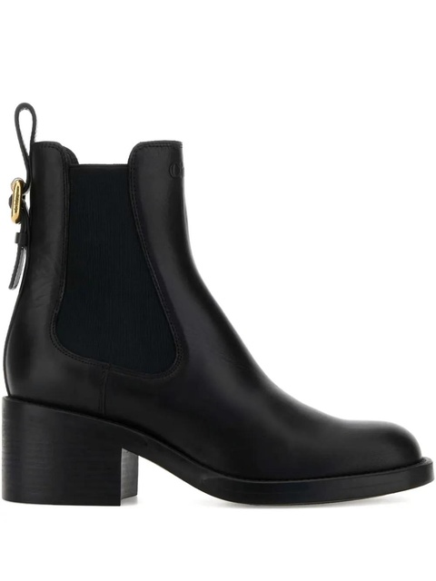 Chloé 60mm buckle-detail leather boots - Black - zdjęcie produktu nr 2