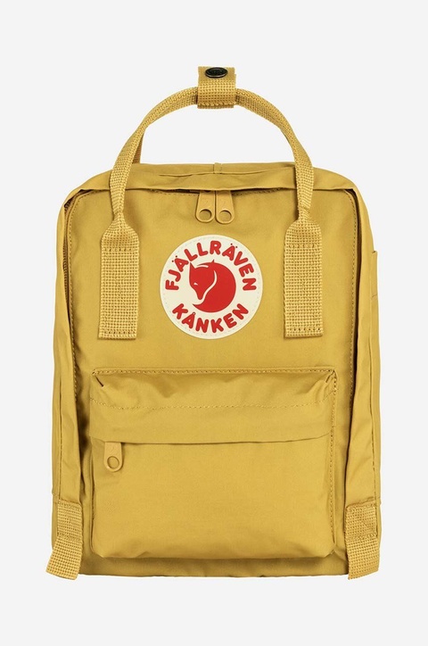 Fjallraven plecak Kanken Mini kolor żółty mały z aplikacją F23561.135-135 - zdjęcie produktu nr 1