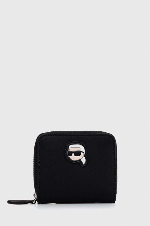 Karl Lagerfeld portfel damski kolor czarny - zdjęcie produktu nr 1