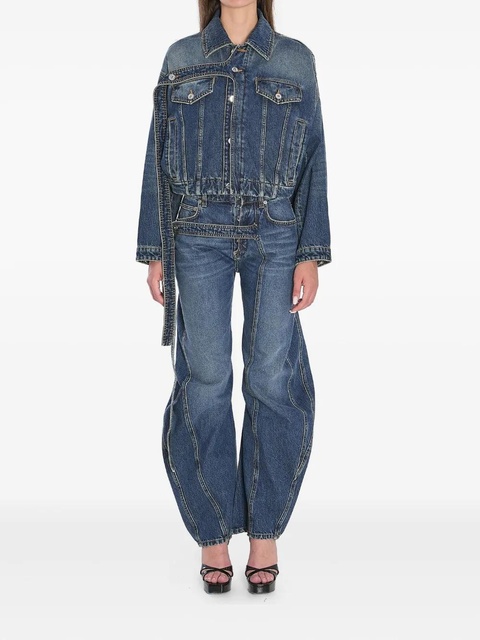 Jean Paul Gaultier Strap denim jacket - Blue - zdjęcie produktu nr 2