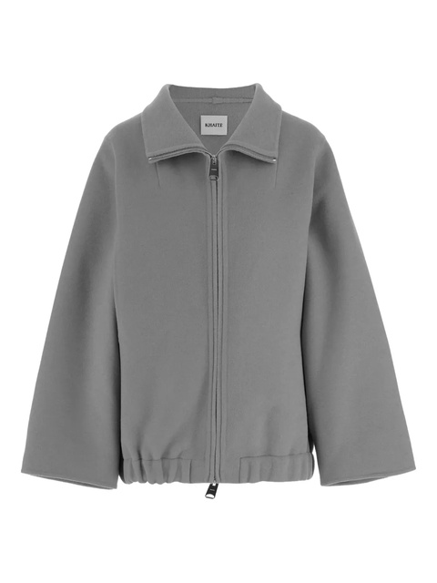 KHAITE zip-up bomber jacket - Grey - zdjęcie produktu nr 1