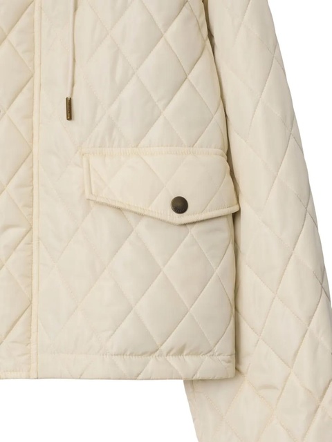 Burberry cropped quilted jacket - Neutrals - zdjęcie produktu nr 2