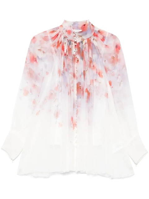 ZIMMERMANN Crush smock blouse - Purple - zdjęcie produktu nr 1