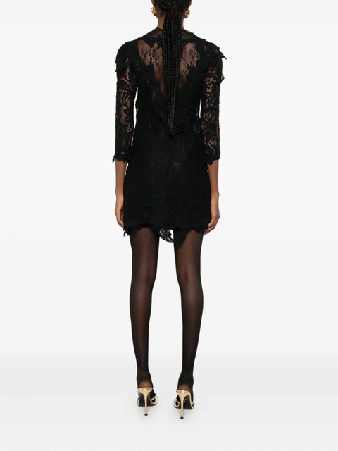 ISABEL MARANT Rubiana floral-lace midi dress - Black - zdjęcie produktu nr 2