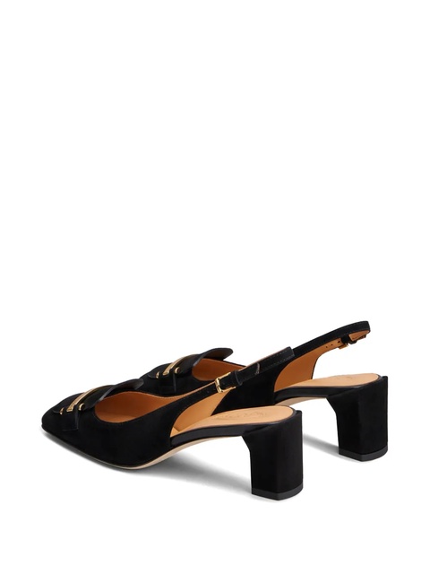 Tod's 50mm suede slingback pumps - Black - zdjęcie produktu nr 2