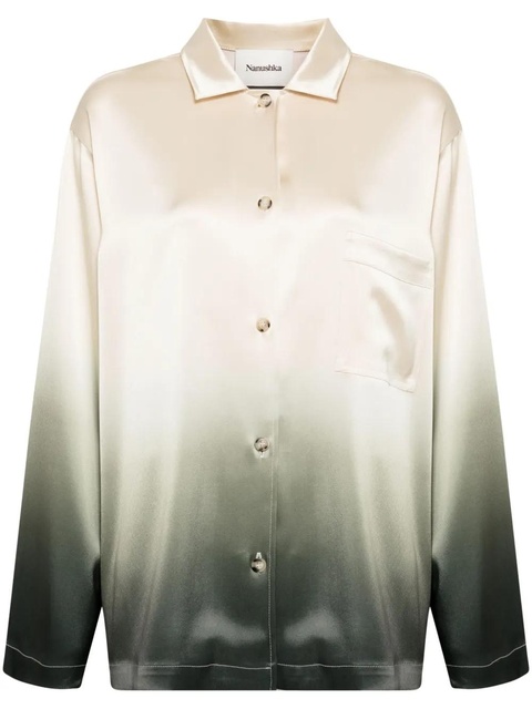 Nanushka Jelmer ombré-effect satin shirt - Multicolour - zdjęcie produktu nr 1