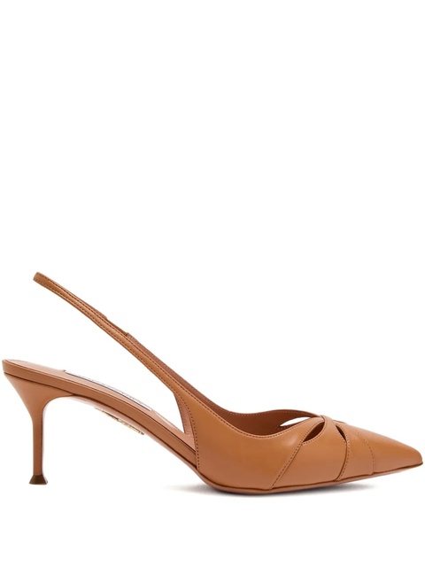 Aquazzura 65mm Moves slingback pumps - Brown - zdjęcie produktu nr 1