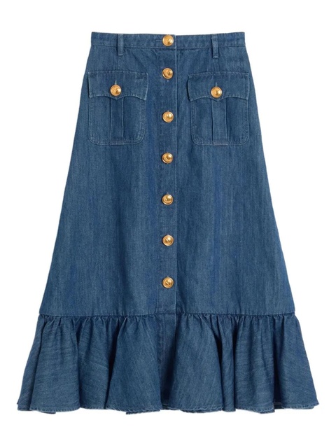 Valentino Garavani lightweight denim cotton skirt - Blue - zdjęcie produktu nr 1