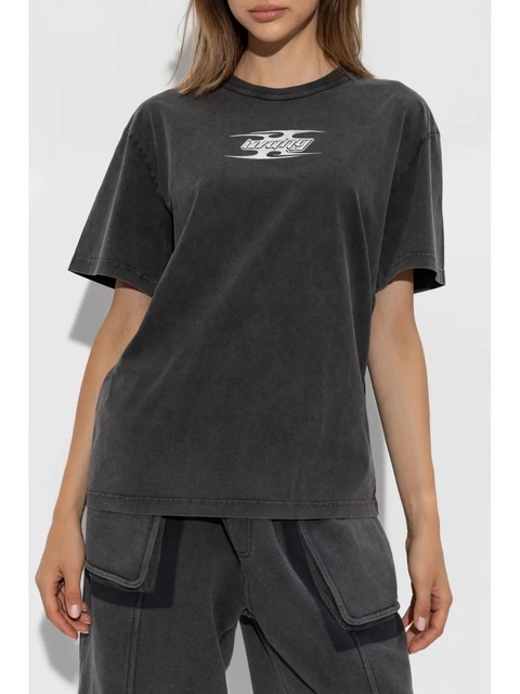 Alexander Wang blade-logo cotton T-shirt - Black - zdjęcie produktu nr 1
