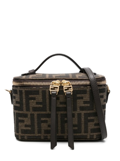 FENDI Vanity FF-pattern top-handle mini bag - Brown - zdjęcie produktu nr 1