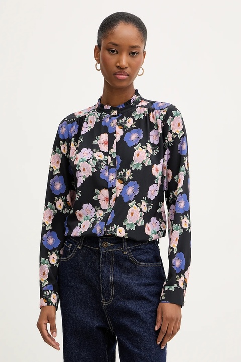 Morgan koszula damska kolor czarny regular ze stójką COLIE.F - zdjęcie produktu nr 2