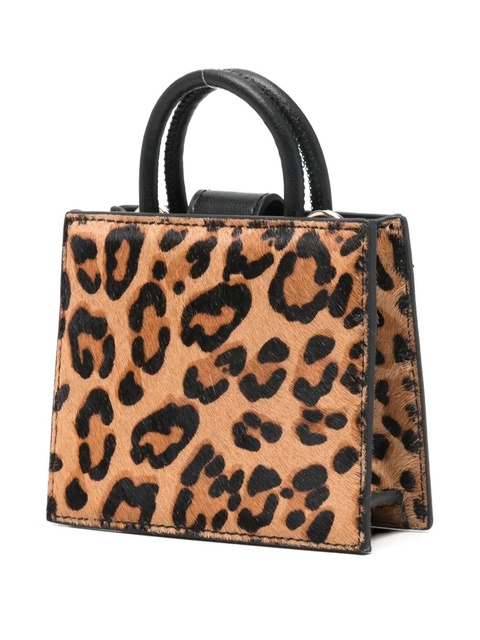 MC2 Saint Barth mini Shop leopard-print tote bag - Black - zdjęcie produktu nr 1