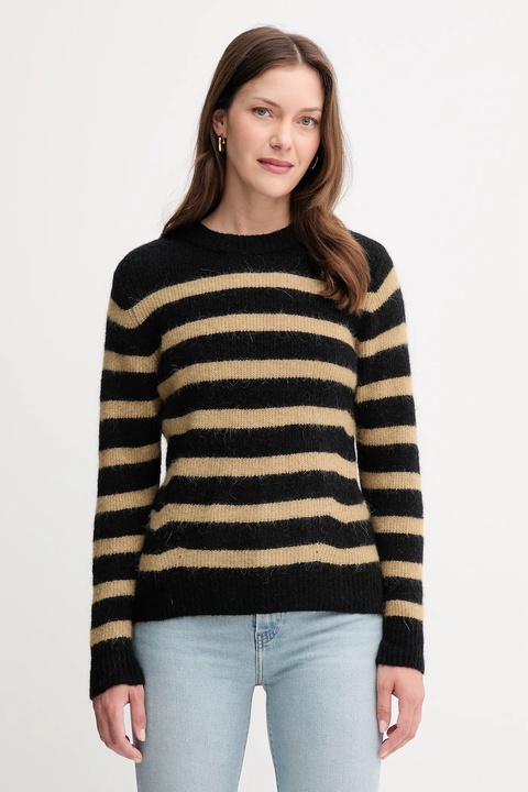 Mos Mosh sweter wełniany damski kolor czarny lekki 165660 - zdjęcie produktu nr 1