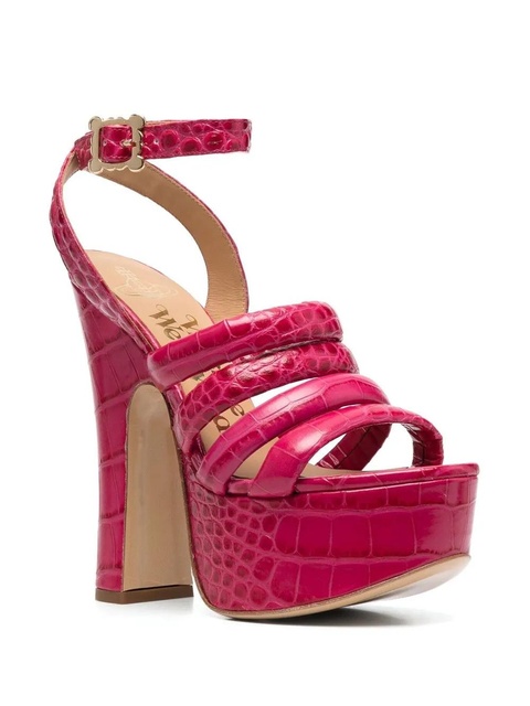 Vivienne Westwood 150mm crocodile platform sandals - Pink - zdjęcie produktu nr 1
