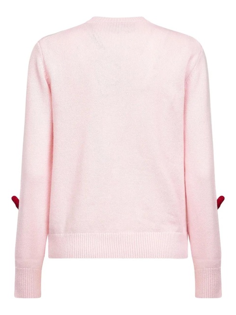 MC2 Saint Barth crochet-hearts embroidered sweater - Pink - zdjęcie produktu nr 2