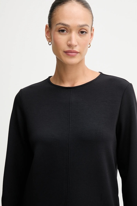 United Colors of Benetton bluza damska kolor czarny gładka 3QAFD10AU - zdjęcie produktu nr 2