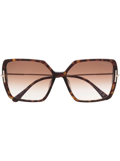 TOM FORD Eyewear oversize square-frame sunglasses - Brown - zdjęcie produktu nr 1