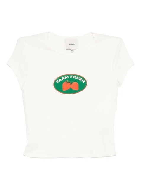 Reformation Muse T-shirt - White - zdjęcie produktu nr 1