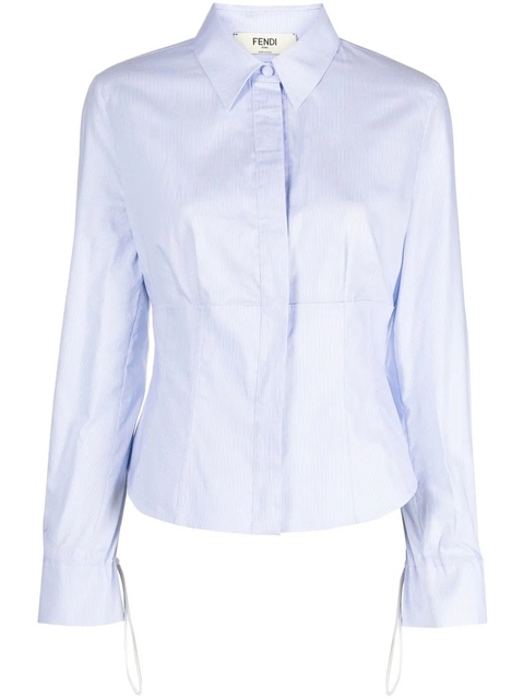 FENDI striped fitted shirt - Blue - zdjęcie produktu nr 1
