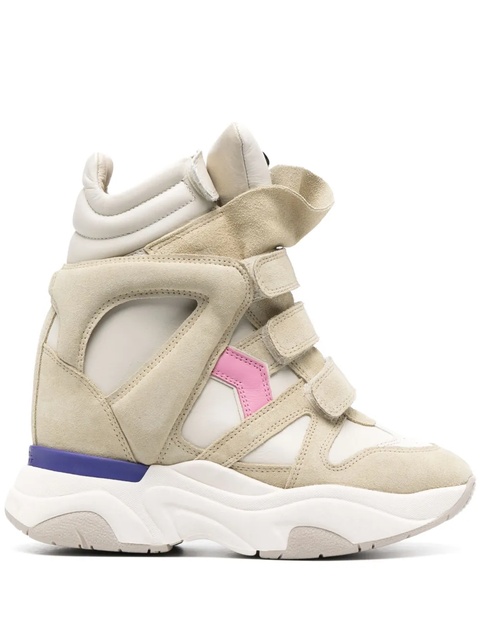 ISABEL MARANT Balskee high-top suede sneakers - Neutrals - zdjęcie produktu nr 1