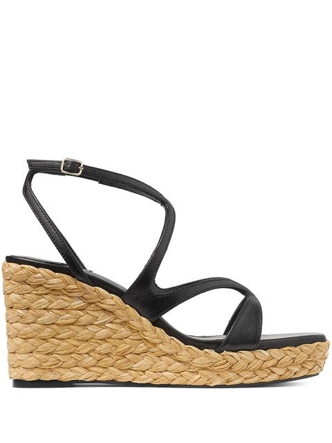 Jimmy Choo Ayla 85mm wedge sandals - Black - zdjęcie produktu nr 1