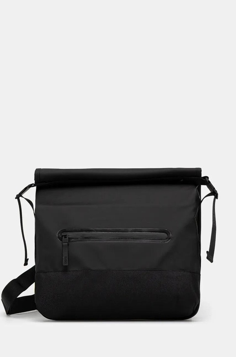 Rains torba Trail Rolltop Messenger Bag W3 kolor czarny 14490.01 - zdjęcie produktu nr 1