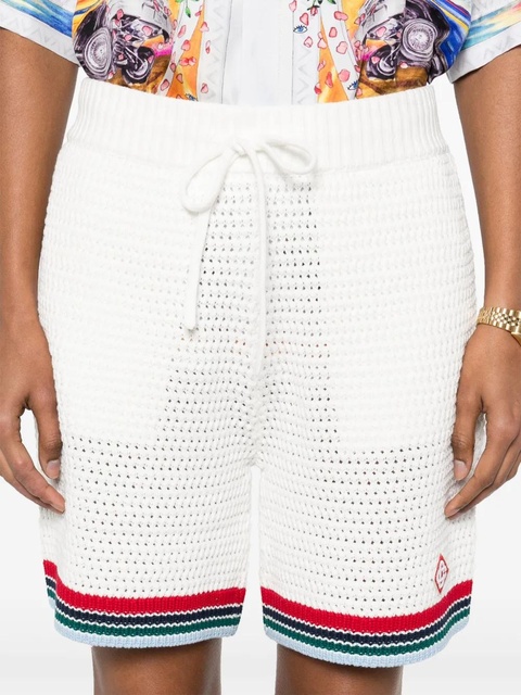 Casablanca crochet-knit shorts - White - zdjęcie produktu nr 2