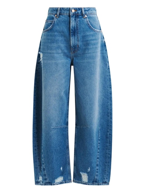 Essentiel Antwerp twisted-seam cotton barrel-leg jeans - Blue - zdjęcie produktu nr 1