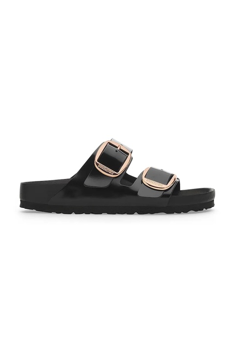 Birkenstock klapki skórzane Arizona Exq Big Buckle damskie kolor czarny 1027840 - zdjęcie produktu nr 1