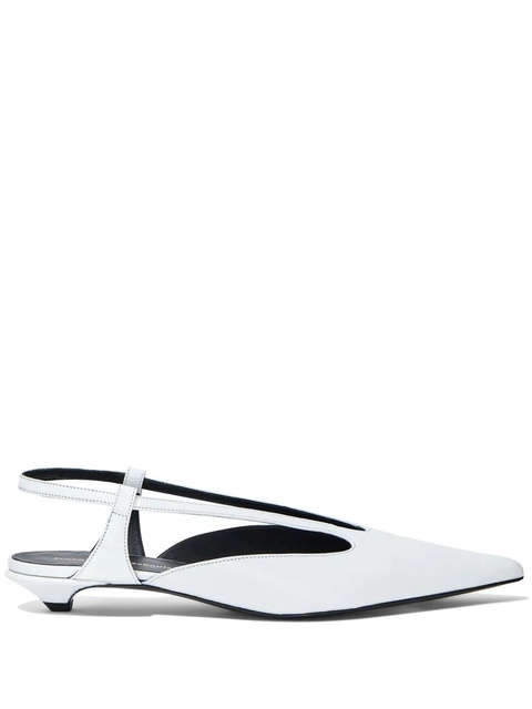 Proenza Schouler slingback leather pumps - White - zdjęcie produktu nr 1