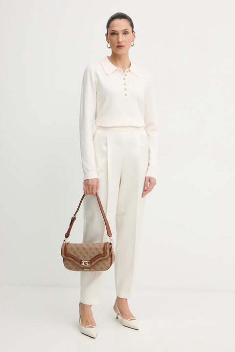 Morgan sweter damski kolor beżowy lekki MPOLI - zdjęcie produktu nr 2