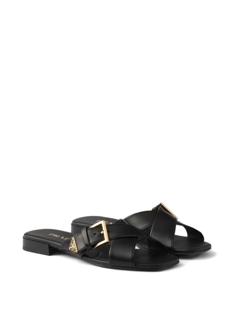 Prada criss-cross buckle sandals - Black - zdjęcie produktu nr 2