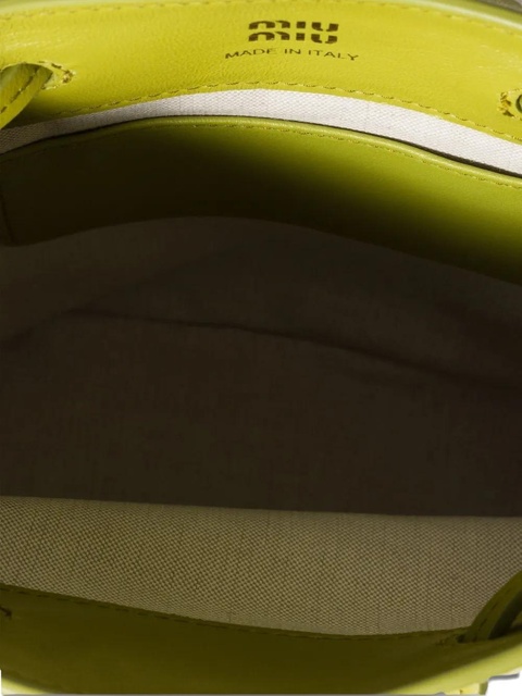 Miu Miu suede tote bag - Green - zdjęcie produktu nr 2