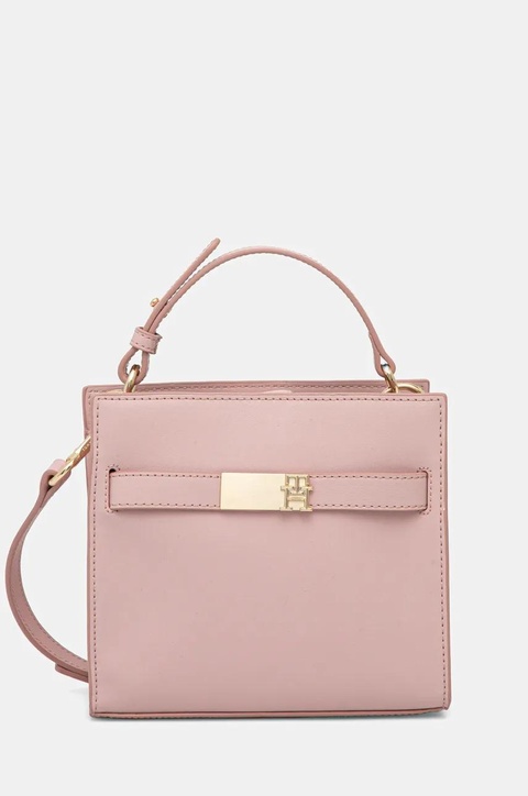 Tommy Hilfiger torebka kolor różowy AW0AW17405 - zdjęcie produktu nr 1