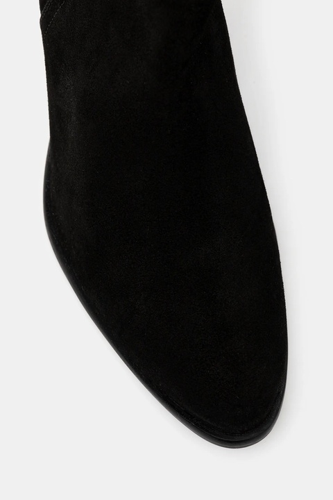 Medicine kozaki zamszowe kolor czarny na słupku - zdjęcie produktu nr 2