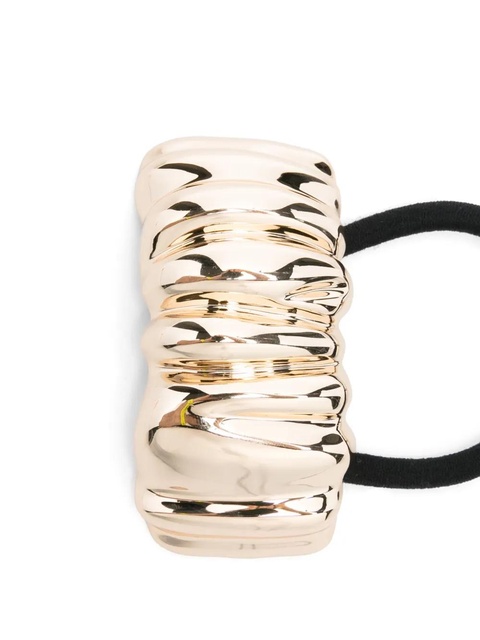 Self-Portrait logo-engraved hair cuff - Gold - zdjęcie produktu nr 2