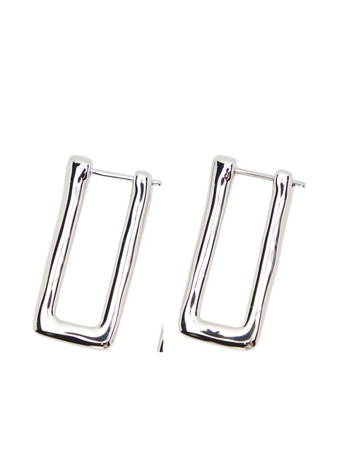 Jil Sander rectangle-frame earrings - Silver - zdjęcie produktu nr 1