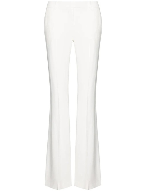 Alexander McQueen mid-rise flared trousers - White - zdjęcie produktu nr 1