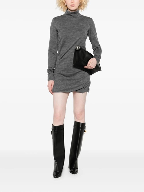 Sportmax turtleneck gathered dress - Grey - zdjęcie produktu nr 2