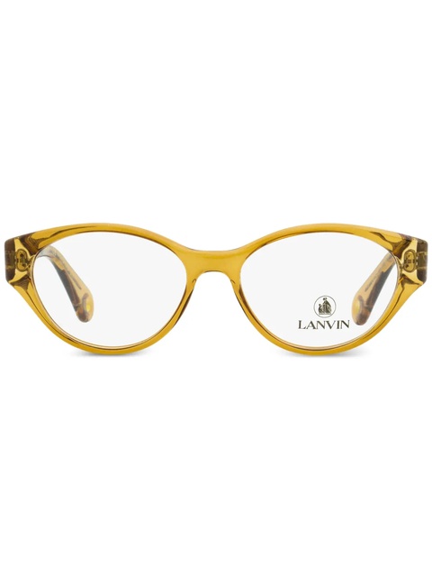 Lanvin oval-frame glasses - Yellow - zdjęcie produktu nr 1