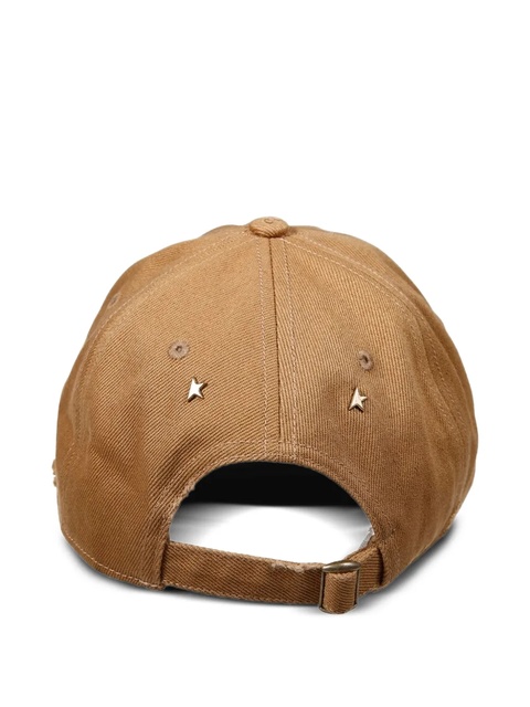 Golden Goose logo-embroidered distressed cap - Neutrals - zdjęcie produktu nr 2