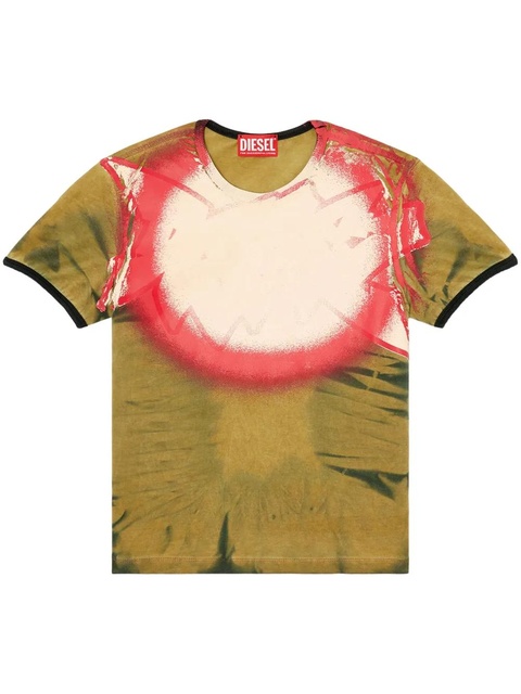 Diesel T-Ucutie-Long-Q1 T-shirt - Green - zdjęcie produktu nr 1