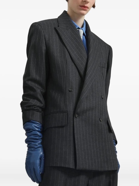 The Frankie Shop Veneto Leather Gloves - Blue - zdjęcie produktu nr 2