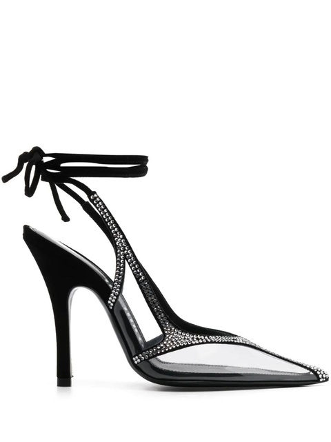 The Attico Venus 100mm embellished pumps - Black - zdjęcie produktu nr 1