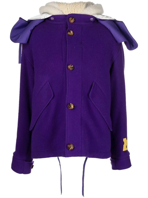 Off-White hooded reversible jacket - Purple - zdjęcie produktu nr 1