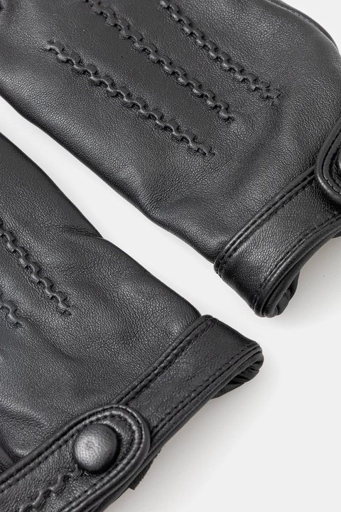 Marciano Guess rękawiczki skórzane damskie kolor czarny 5BGZ04 9423Z - zdjęcie produktu nr 2