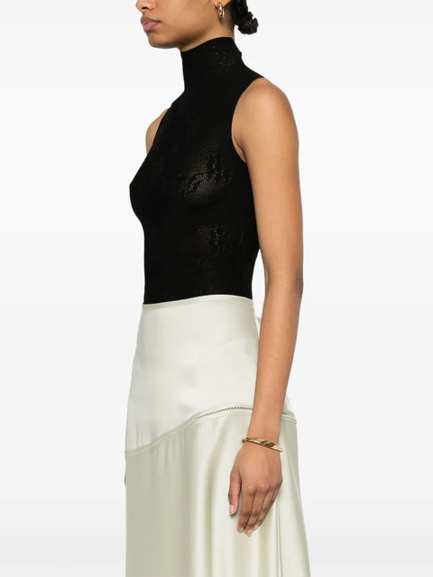 Victoria Beckham sleeveless high-neck bodysuit - Black - zdjęcie produktu nr 2