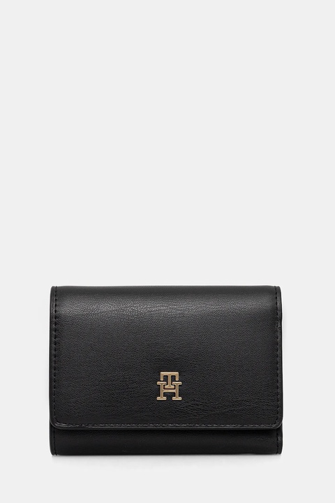 Tommy Hilfiger portfel damski kolor czarny AW0AW17737 - zdjęcie produktu nr 1